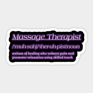 Massage Therapist Sticker